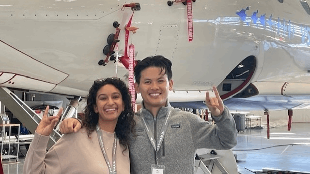 UC Irvine medical students Kaveri Curlin and Christopher Yang 