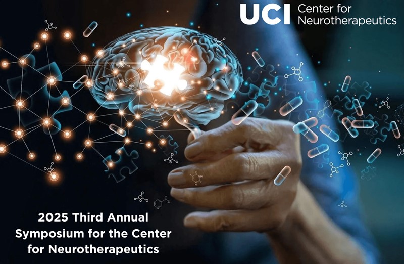Text says: UCI Center for Neurotherapeutics. 2025 Third Annual Symposium for the Center for Neurotherapeutics.