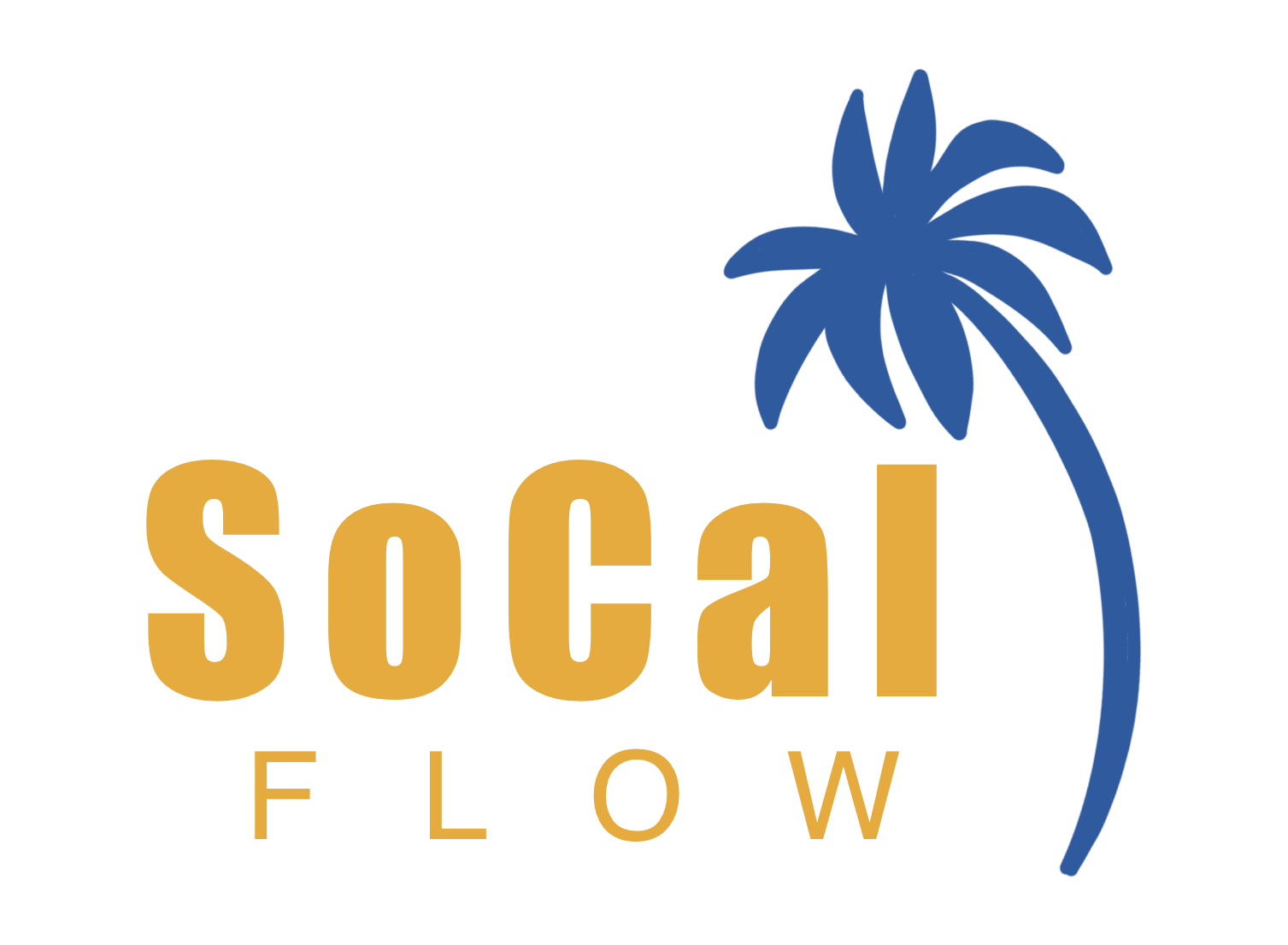 SoCal Flow logo with palm tree.