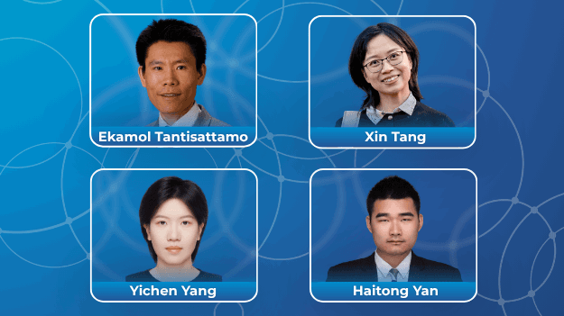 Headshots for Ekamol Tantisattamo, Xin Tang, Yichen Yang and Haitong Yan.
