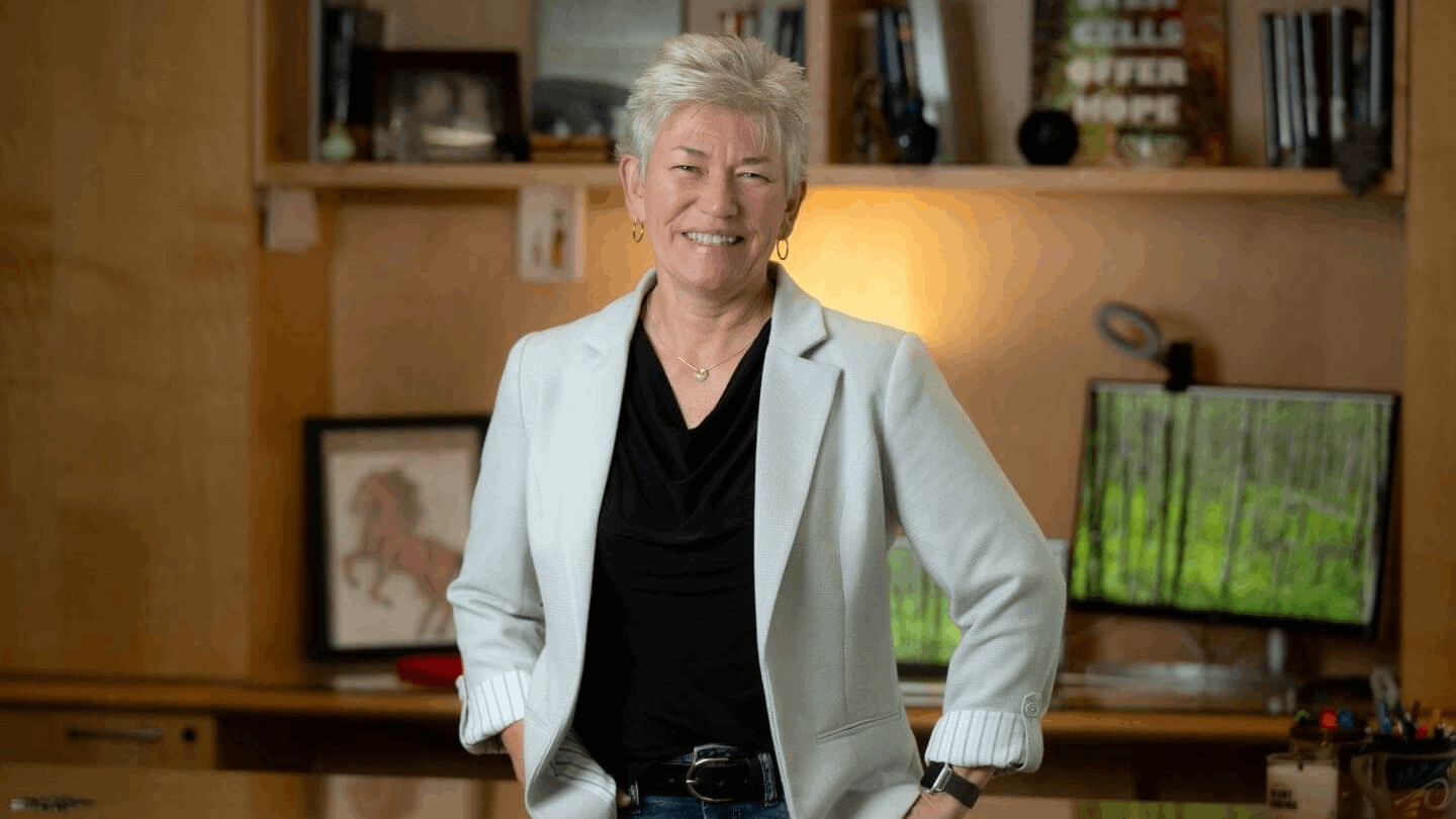 Aileen Anderson in her office.