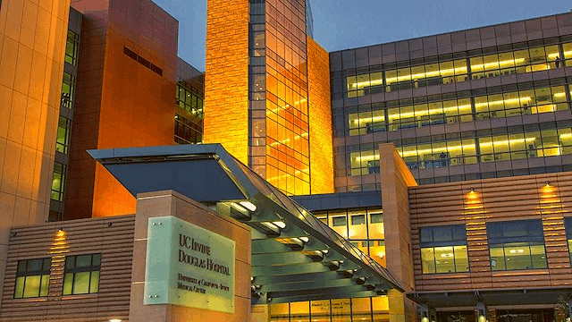 Outside of the UCI Health - Orange hospital 