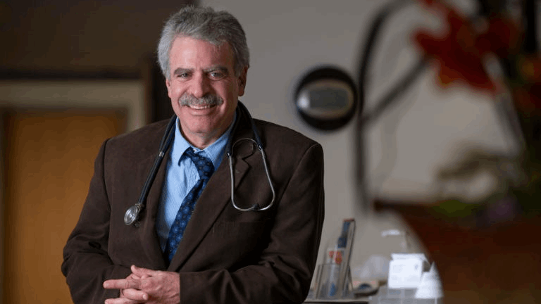 Dan Cooper, MD, in his office. 